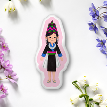 Load image into Gallery viewer, Princess Hat Girl Plushie Pillow
