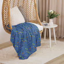 Load image into Gallery viewer, Cartoon Paj Ntaub Sherpa Blanket by Tory Envy