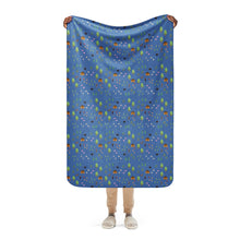 Load image into Gallery viewer, Cartoon Paj Ntaub Sherpa Blanket by Tory Envy