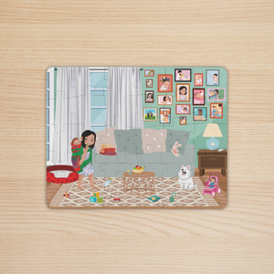 Kids Living Room Girl Puzzle 30 pieces