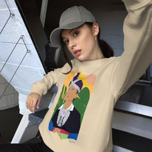Load image into Gallery viewer, Hmong Dawb Woman Crew Neck Unisex Sweatshirt (Light Colors)
