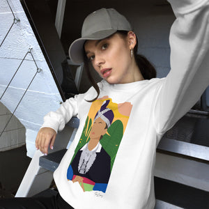 Hmong Dawb Woman Crew Neck Unisex Sweatshirt (Light Colors)
