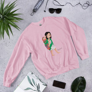Hmong Girl with Baby Unisex Sweatshirt