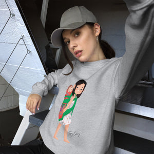 Hmong Girl with Baby Unisex Sweatshirt